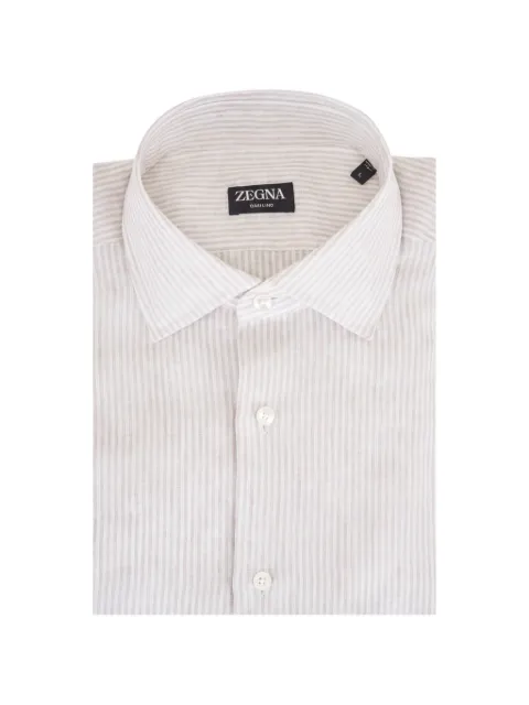 Zegna chemise Oasi Lino à rayures