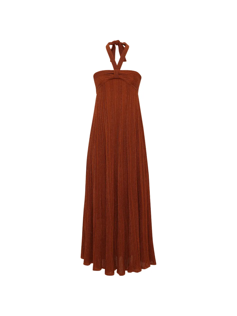 ZIMMERMANN Indra halter-neck dress - Marrone