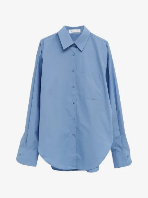 The Frankie Shop Lui curved-hem shirt