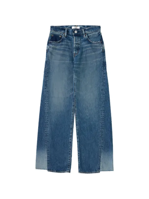 Moussy Vintage Holyoke panelled wide-leg jeans