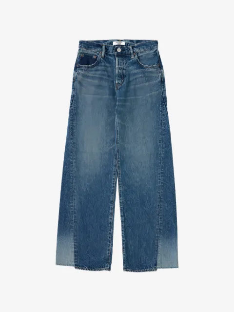 Moussy Vintage Holyoke panelled wide-leg jeans