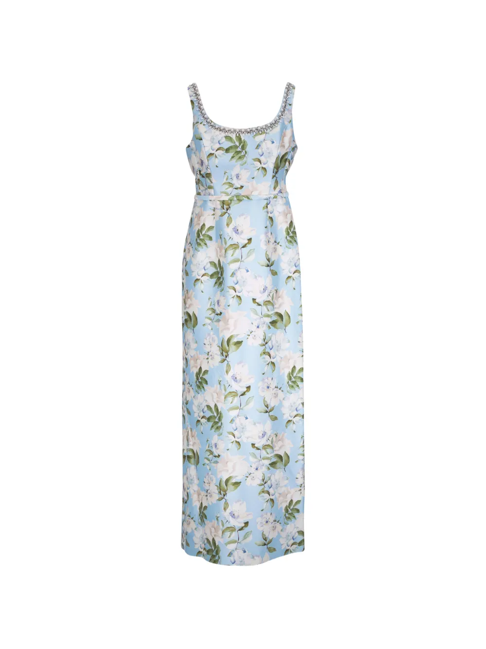 Sachin & Babi floral-print crystal-embellished dress - Blu