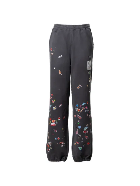 Maison MIHARA YASUHIRO pants con detalle de parche y efecto envejecido