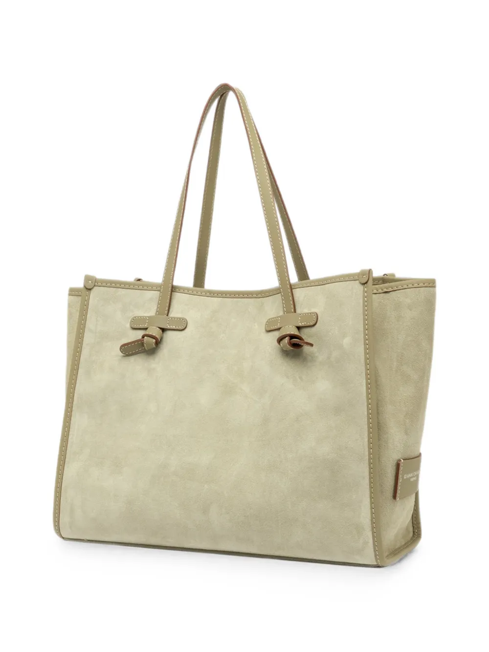 GIANNI CHIARINI Marcella schoudertas met strikdetail Groen