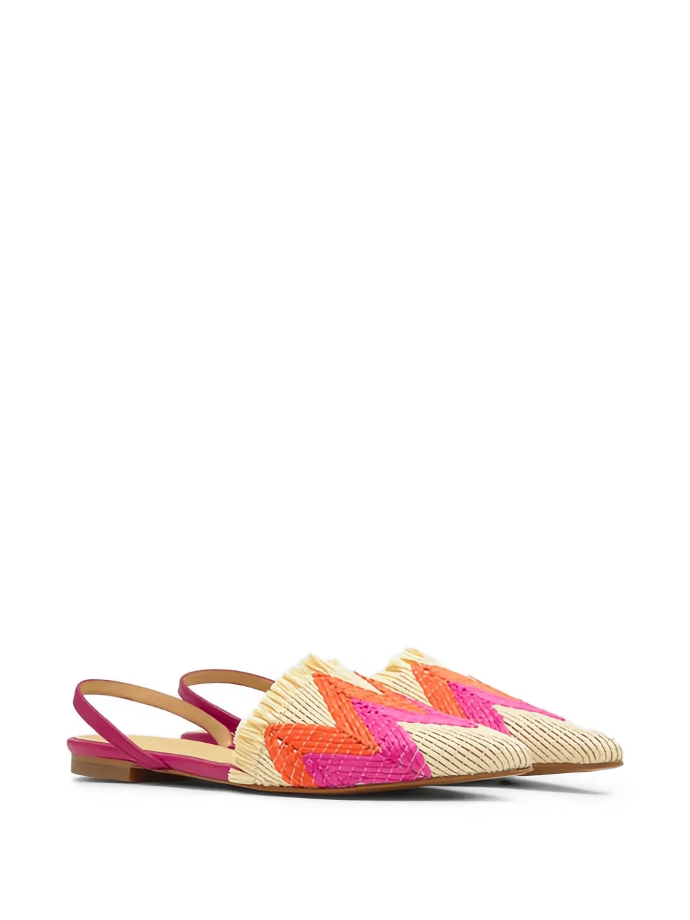 Castañer Berta pointed-toe flat pumps Beige