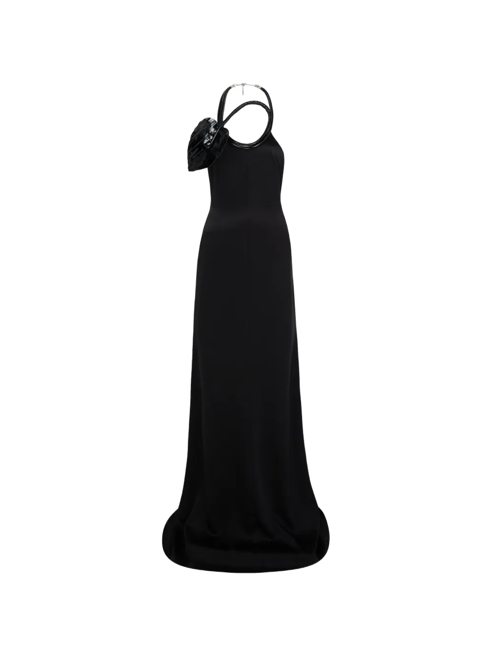 David Koma embellished halterneck maxi dress - Nero