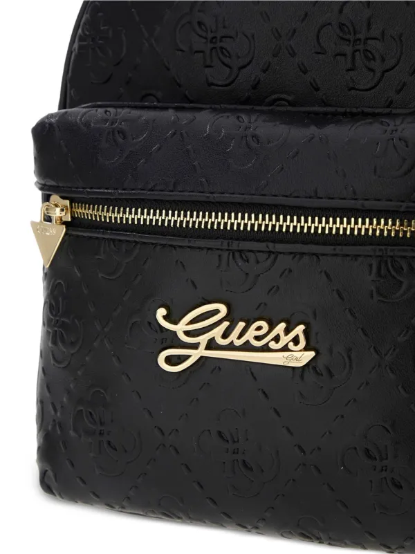 Guess Kids Mini Embossed zip-up Backpack | Black | FARFETCH display picture 2