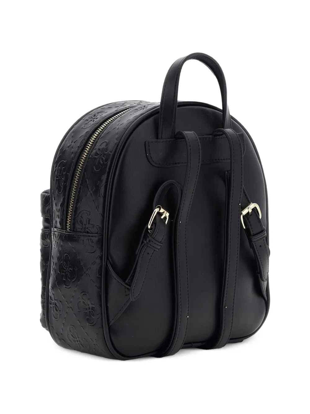  Guess Kids Mini Embossed Zip-up Backpack - Nero 
