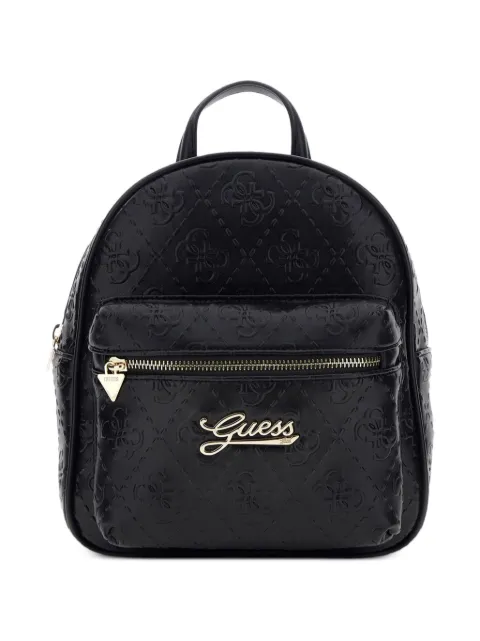 guess kids mini embossed zip-up backpack