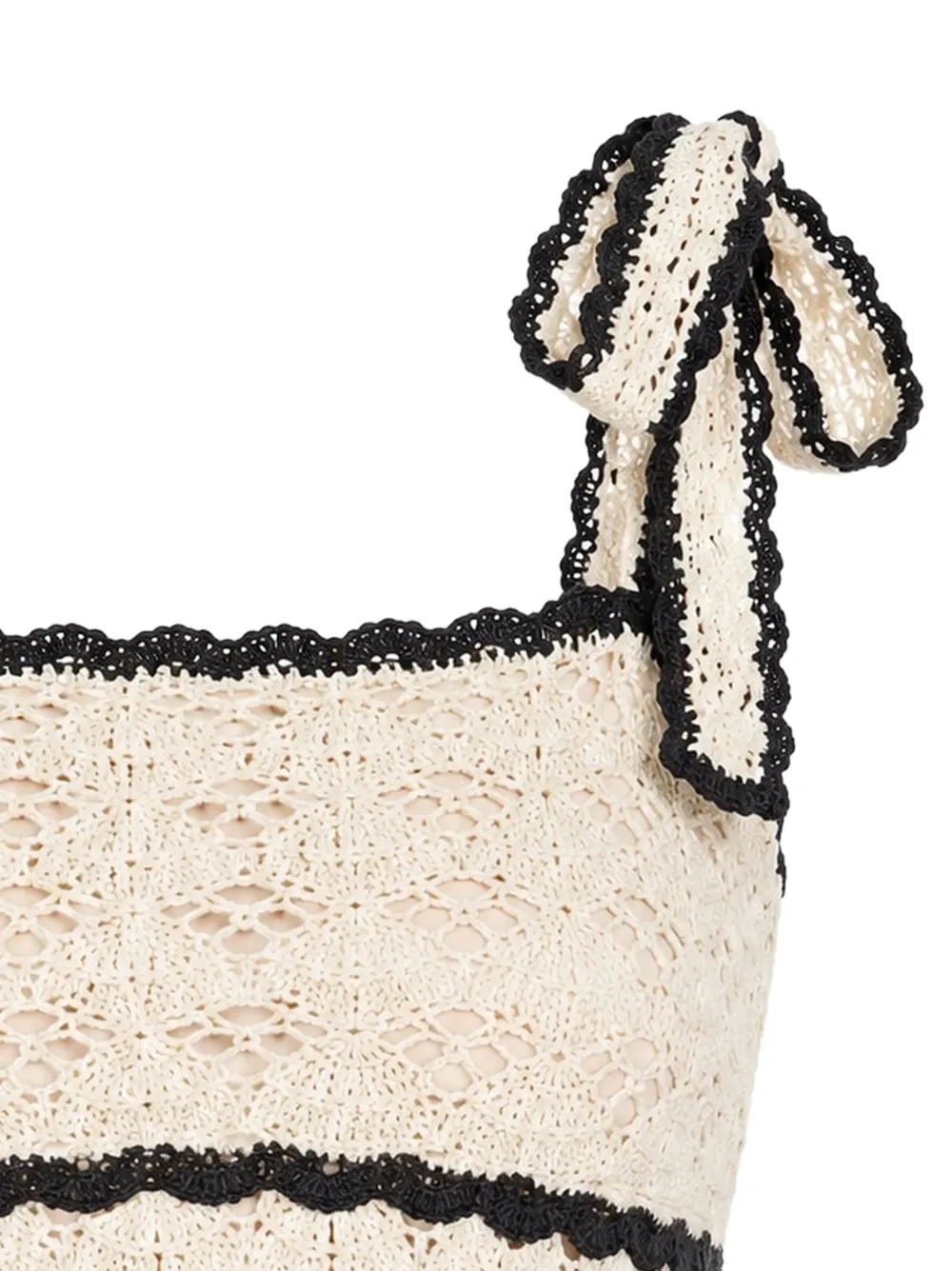 ZIMMERMANN Aster gehaakte top Beige