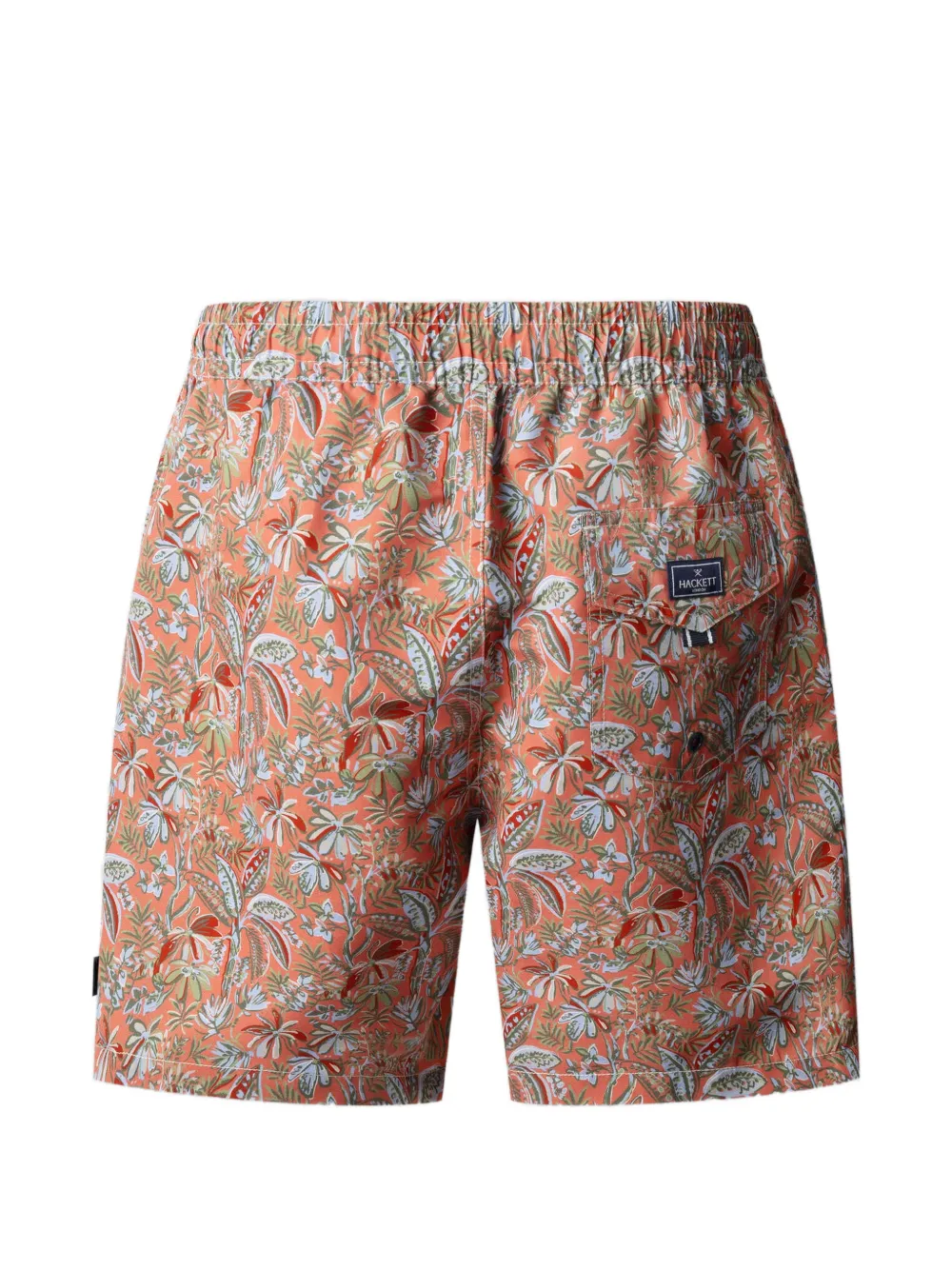 Hackett London Zwembroek met bloemenprint Oranje