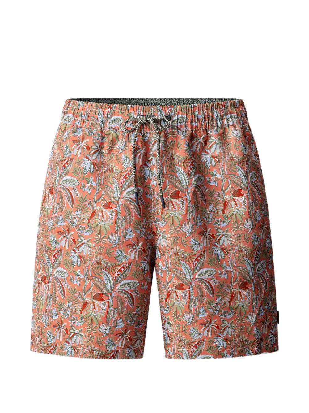 Hackett Floral-print Swim Shorts In Brown