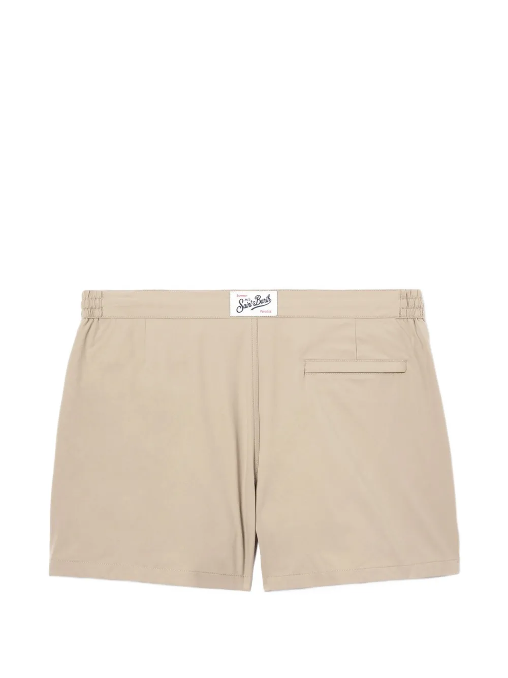 MC2 Saint Barth Capferrat shorts met geborduurd logo Beige
