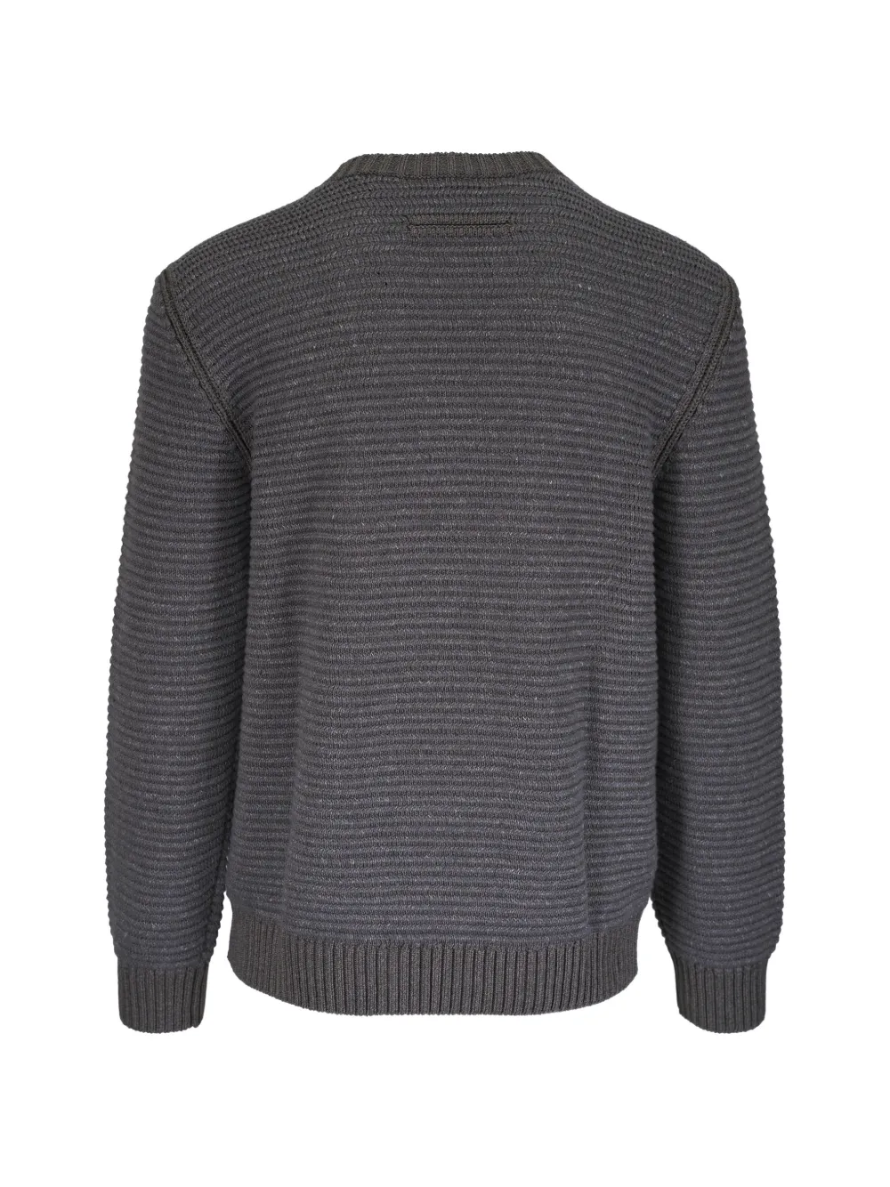 Zegna Ribgebreide trui Grijs