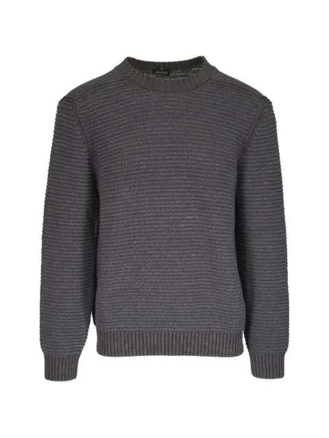 Zegna ribbed-knit crew-neck sweater