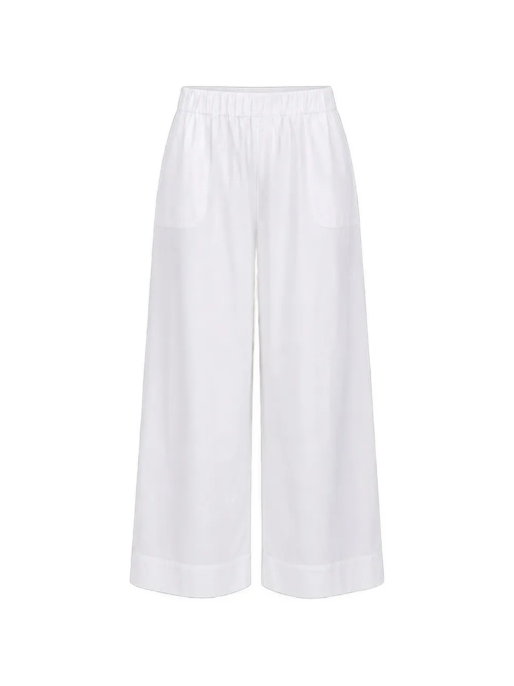Max Mara elasticated-waistband palazzo pants - Bianco
