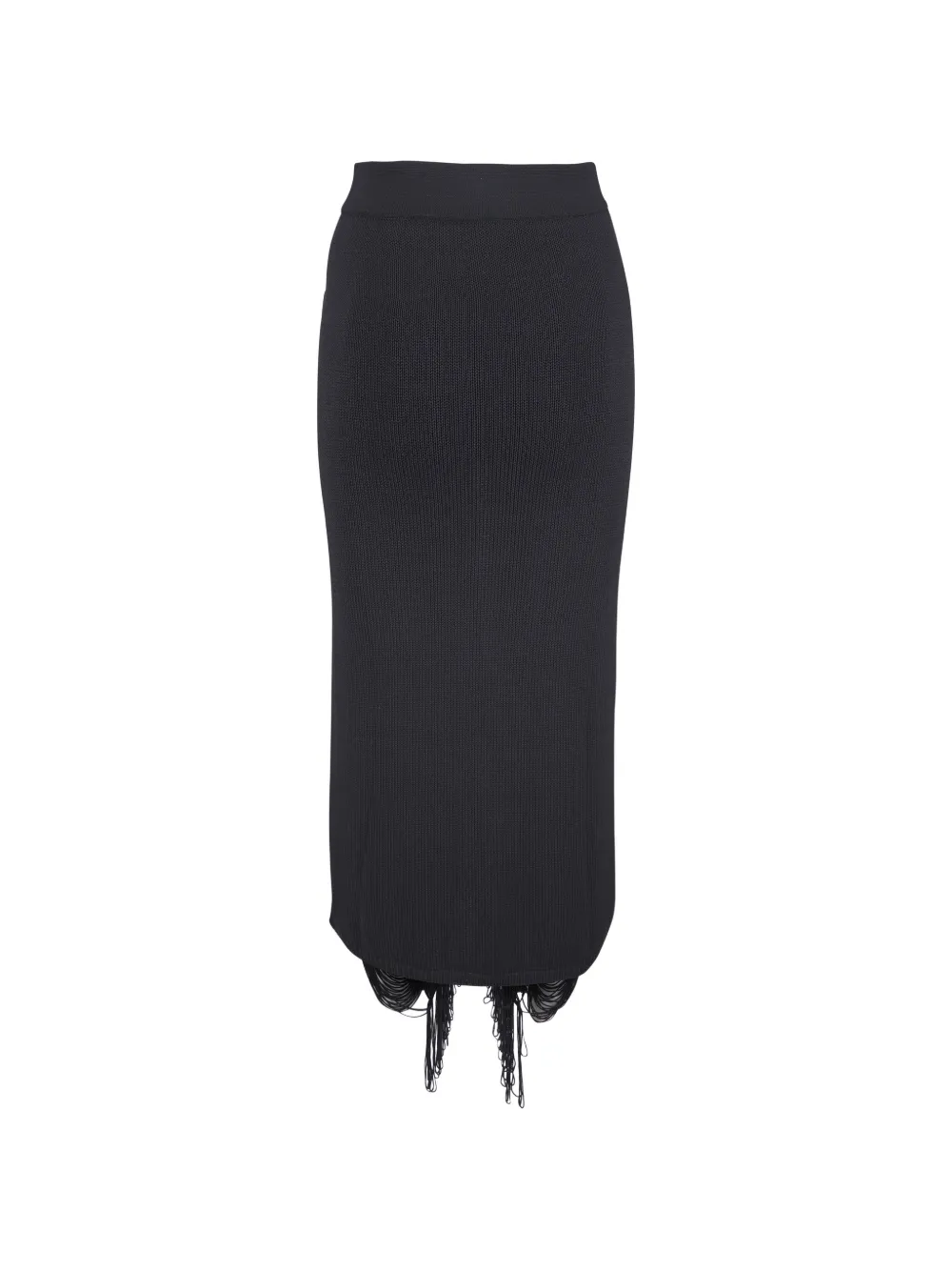 Akris fringe-detail knitted skirt - Nero
