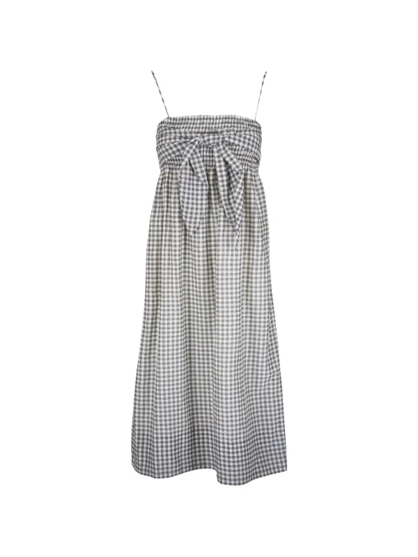 gingham check midi dress Black/Multi Gingham Check Elouise Dress | WHISTLES