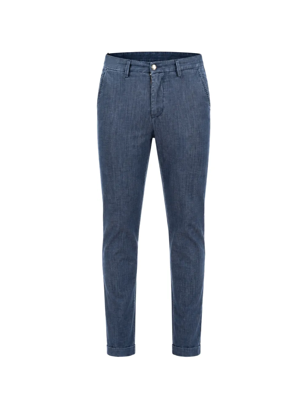 Re-hash Slim-fit Turn-up Jeans In Blue