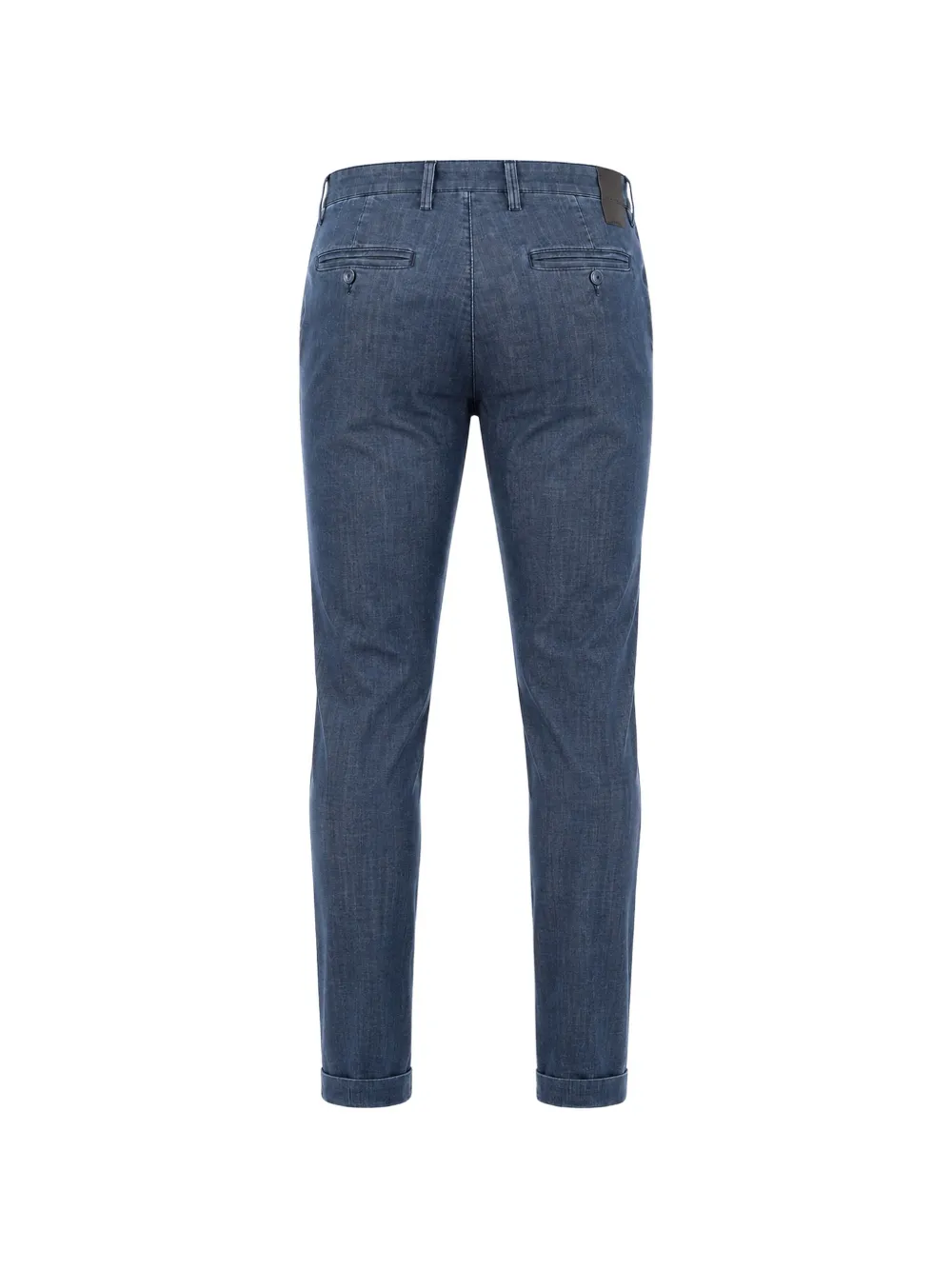Re-Hash Slim-fit jeans met omslag Blauw