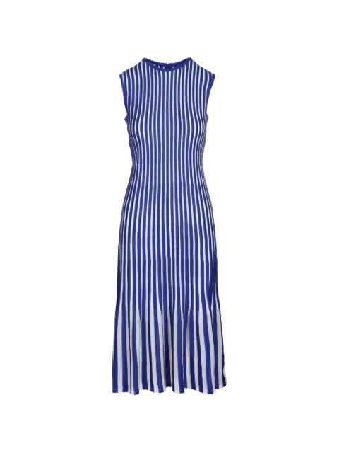 Akris striped sleeveless midi dress