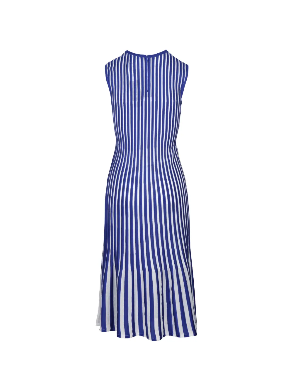  Akris Vestido Midi A Rayas - Azul 