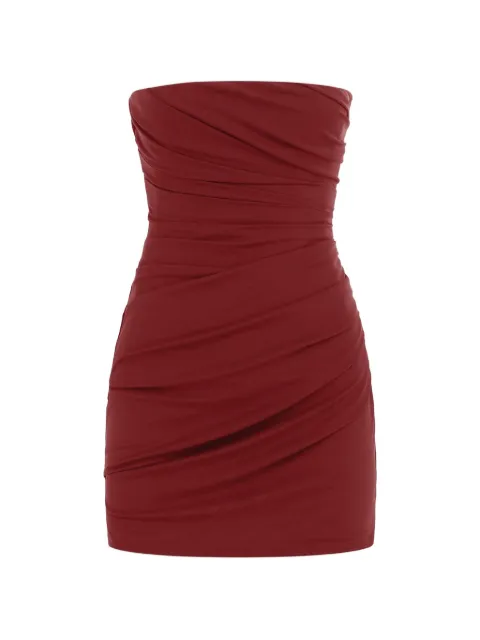 Alex Perry mini strapless ruched dress