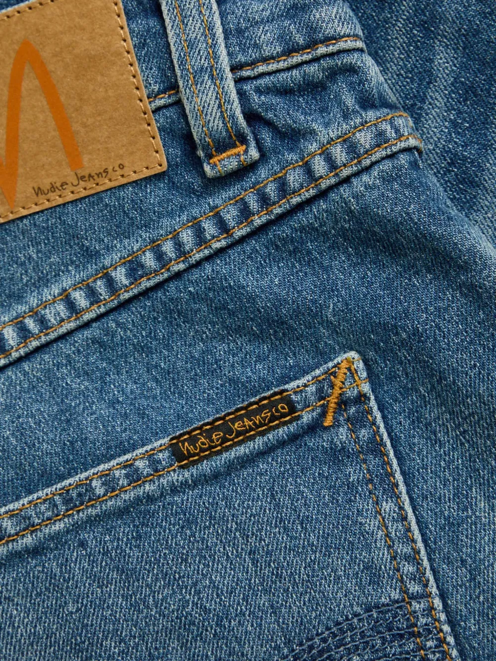  Nudie Jeans Vaqueros Con Efecto Desgastado - Azul 