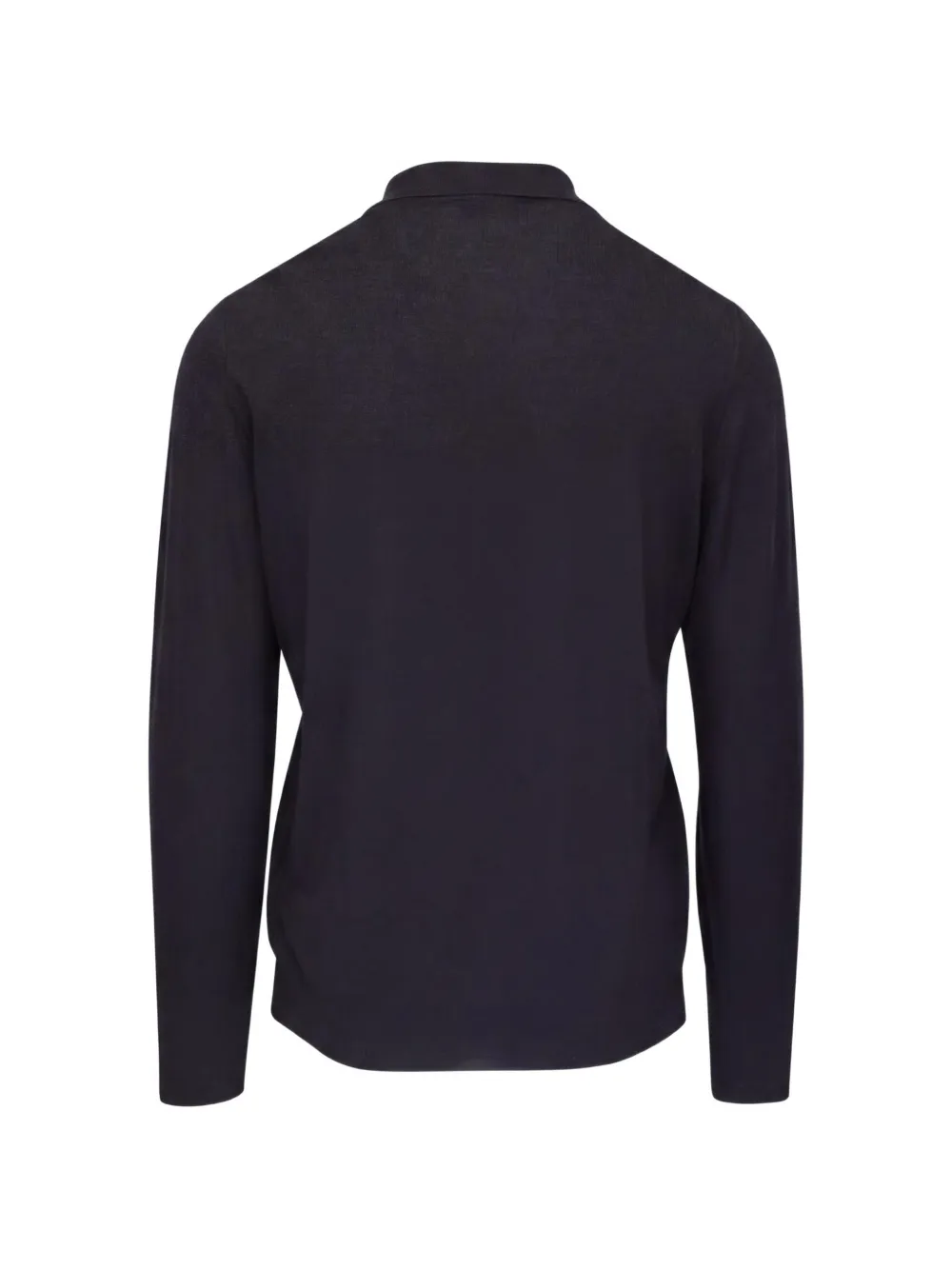 Fedeli Gebreid wollen overhemd met lange mouwen Blauw