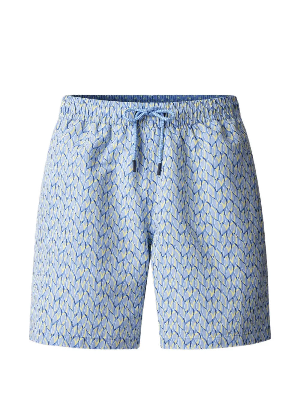 Hackett Graphic-print Swim Shorts In Brown