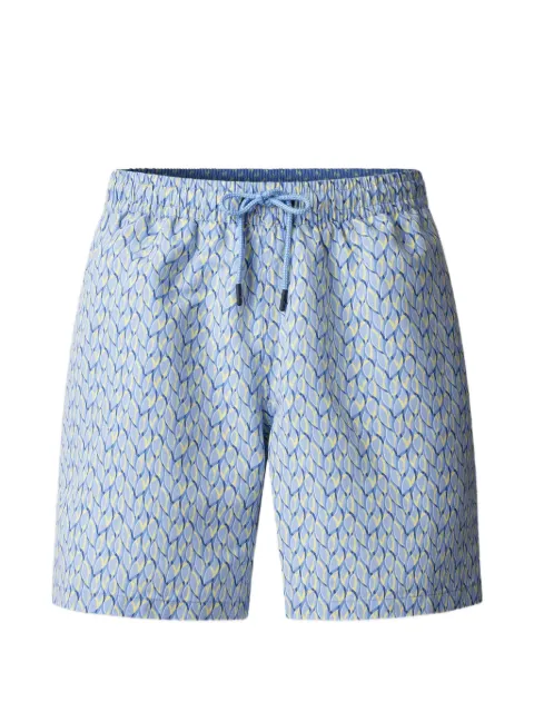 Hackett London Bermuda de praia com estampa gráfica