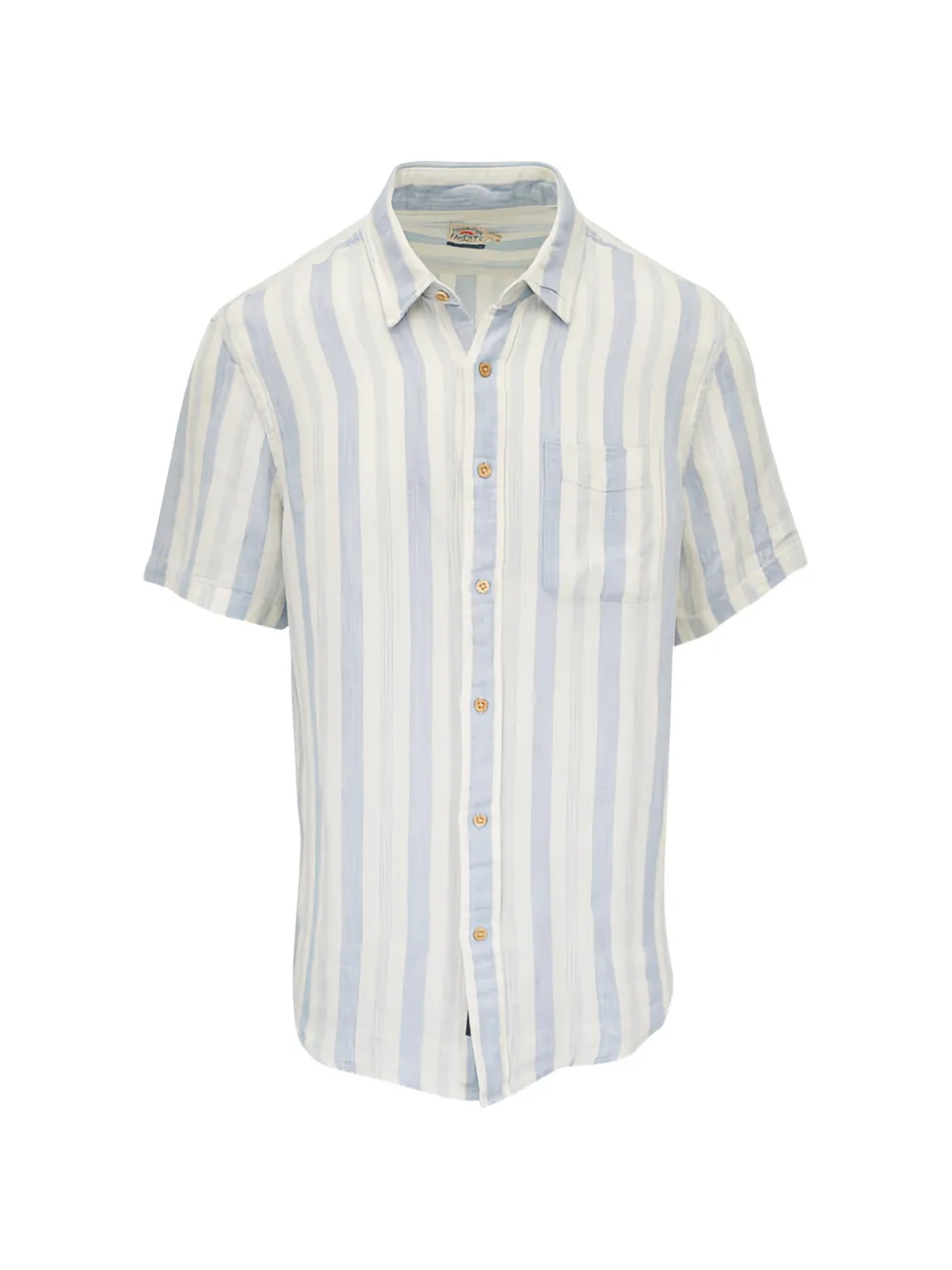FAHERTY Palma Island striped linen shirt - Blu