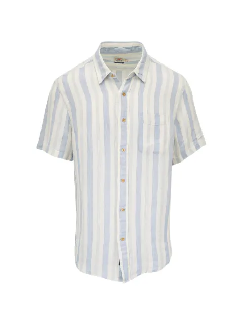 FAHERTY Palma Island striped linen shirt