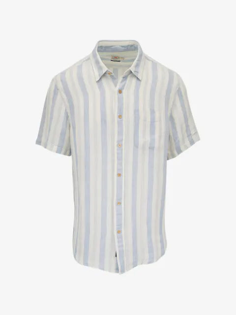 FAHERTY Palma Island striped linen shirt