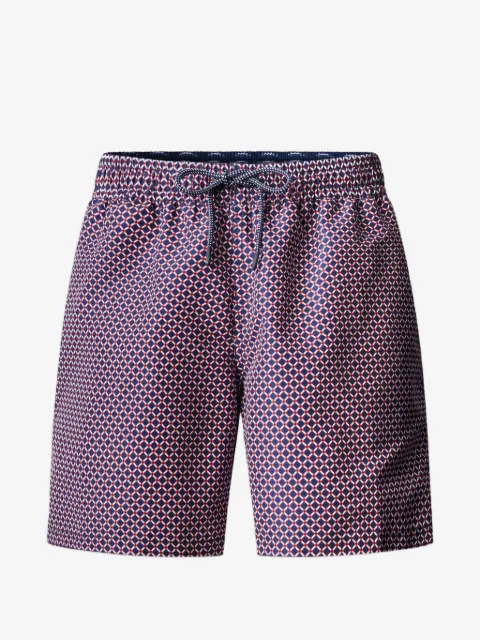 Hackett London geometric-print swim shorts