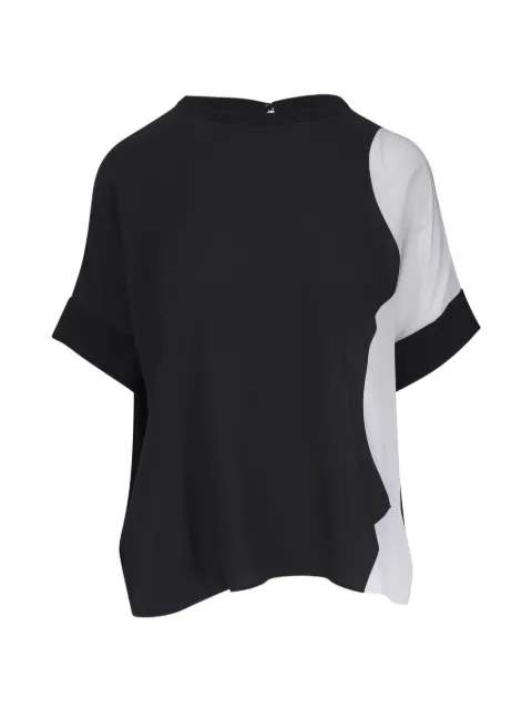 Akris blusa con diseño de dos tonos