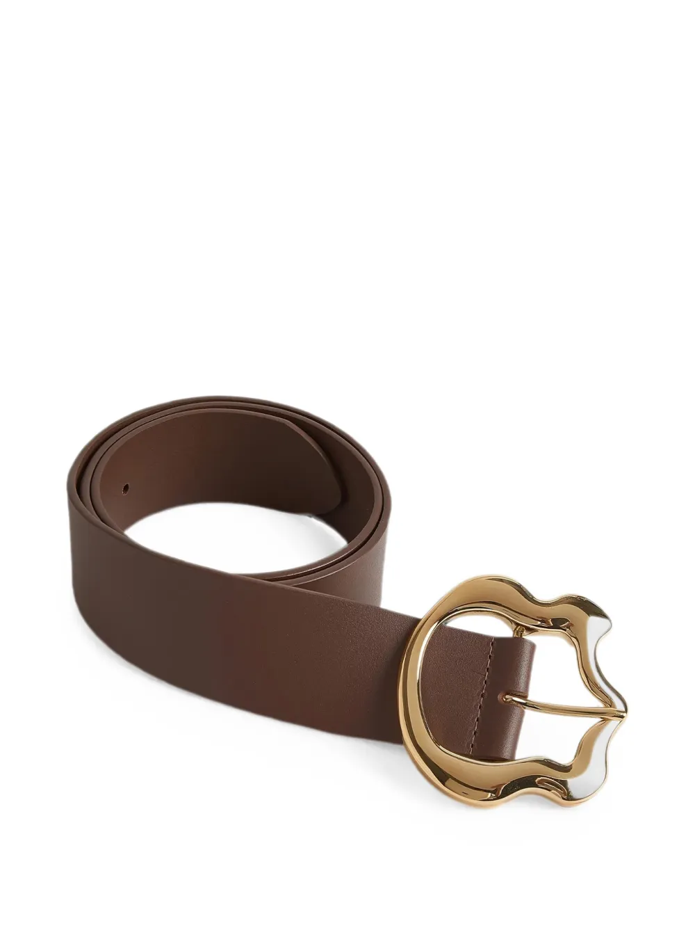 Cynthia Rowley Signature-buckle belt - Marrone