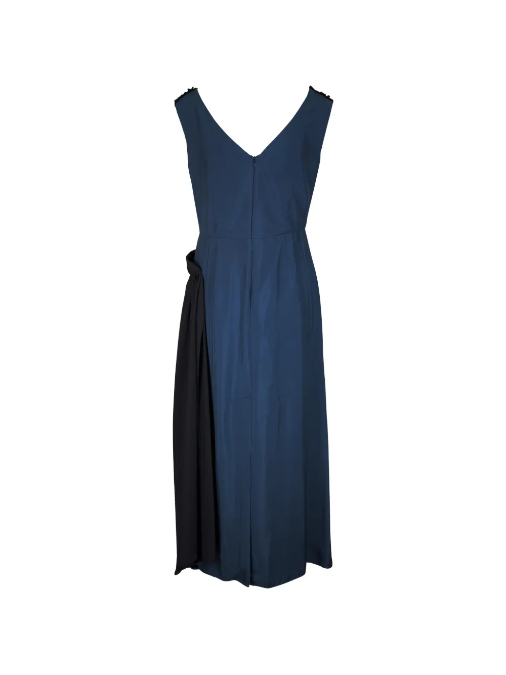 Marni panelled draped dress - Blu