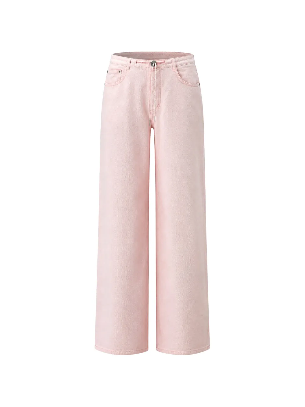 Still Here drawstring-waist wide-leg jeans - Rosa