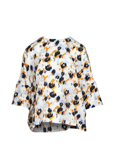 Marni floral-print blouse