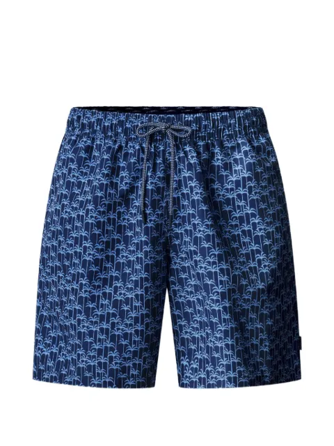 Hackett palm-print swim shorts