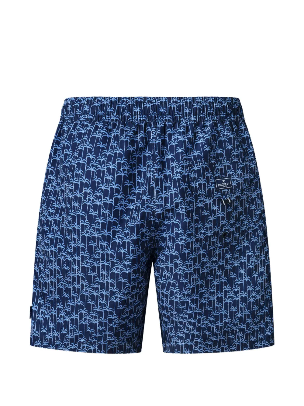 Hackett London Zwembroek met palmprint Blauw