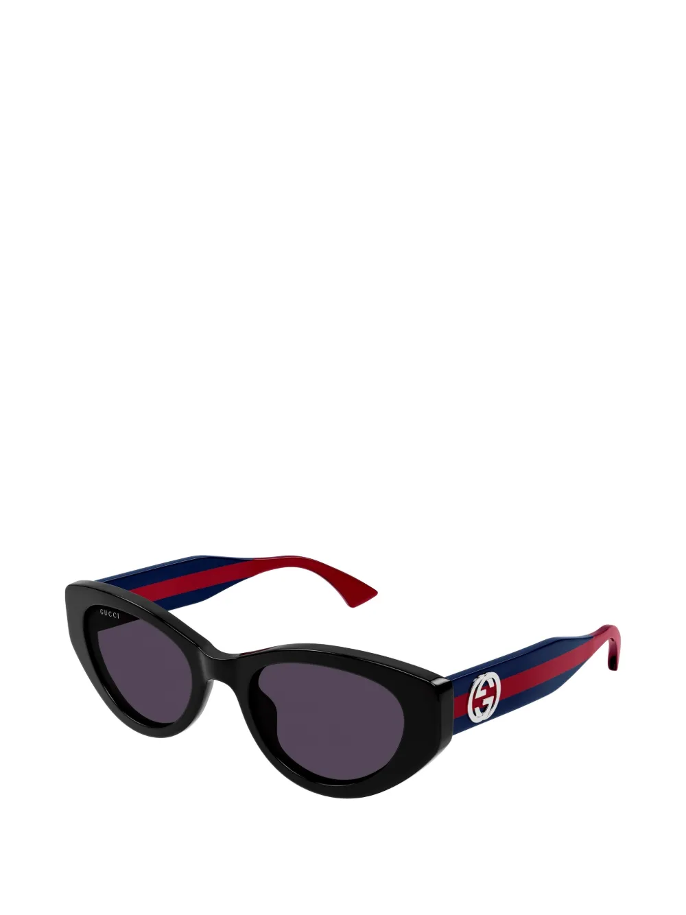 Gucci Eyewear Zonnebril met cat-eye montuur Zwart