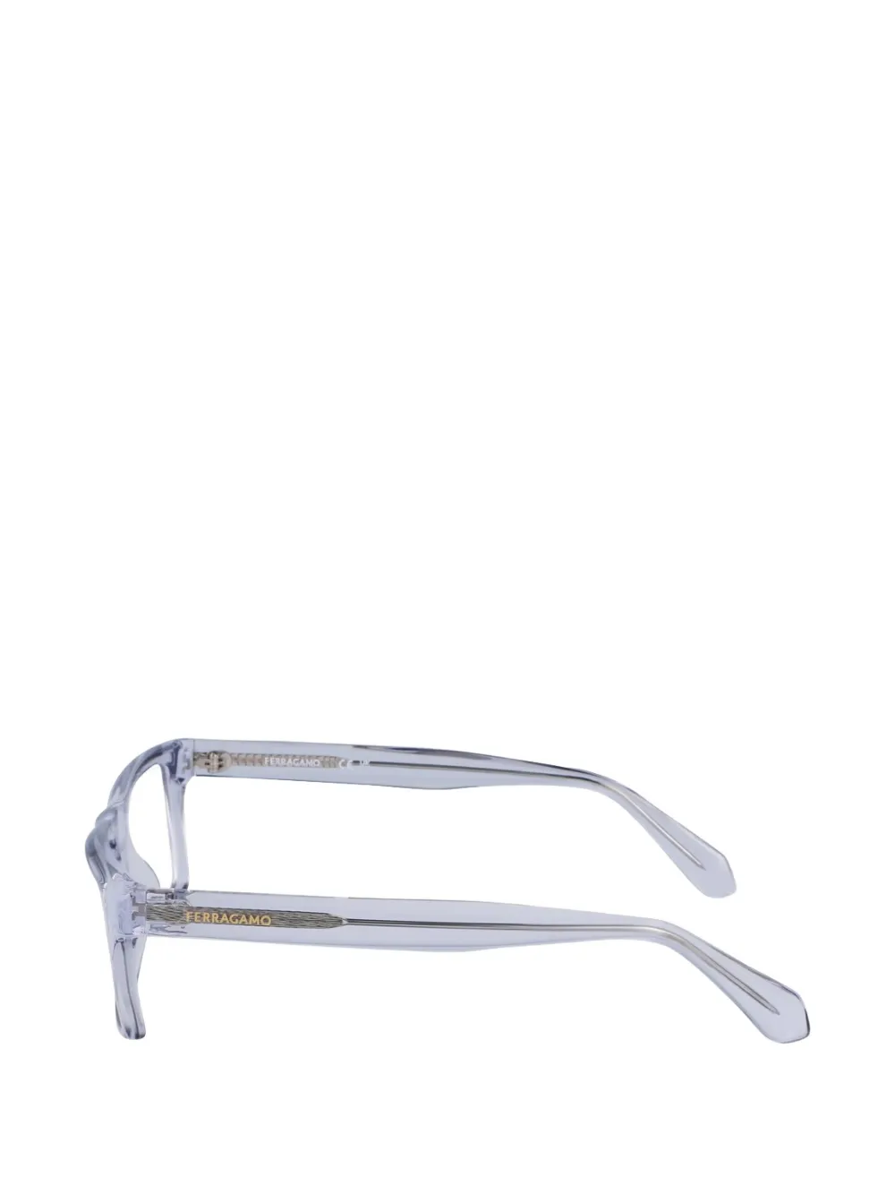 Ferragamo Rectangle-frame Glasses In Gray