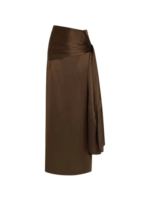 Heirlome Mila satin-finish maxi skirt