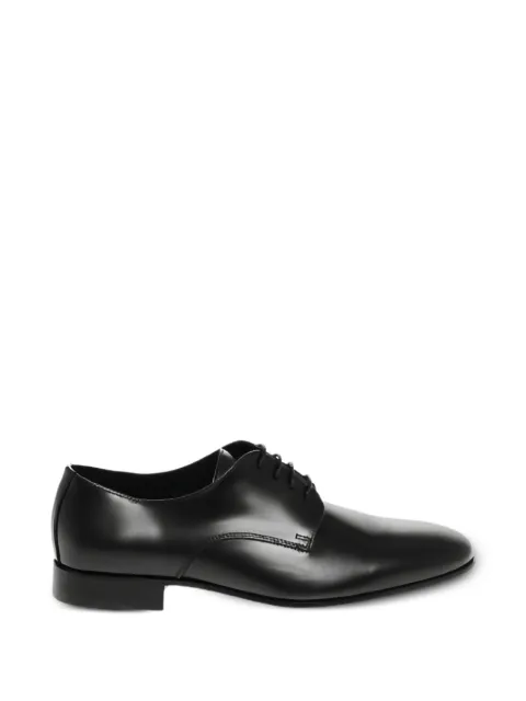 Corneliani brushed leather derby shoes