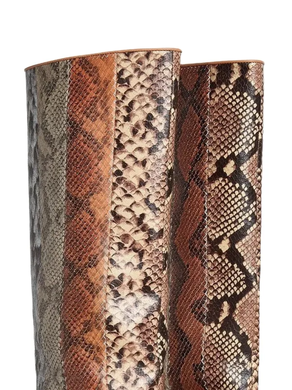 Cynthia Rowley snakeskin-effect Wedge Boots | Brown | FARFETCH