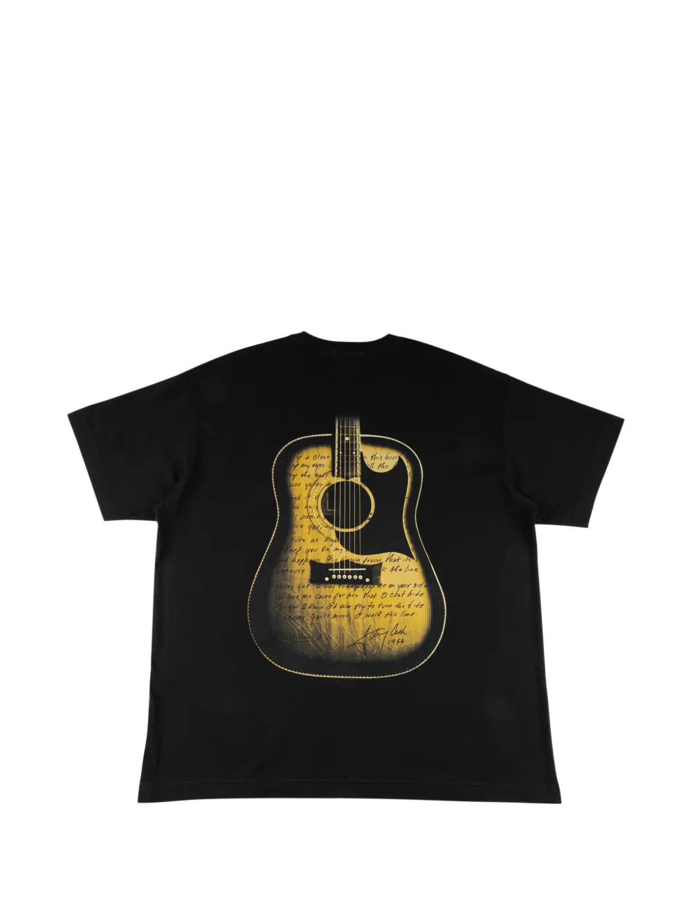 KITH x Johnny Cash Walk The Line T-shirt Zwart