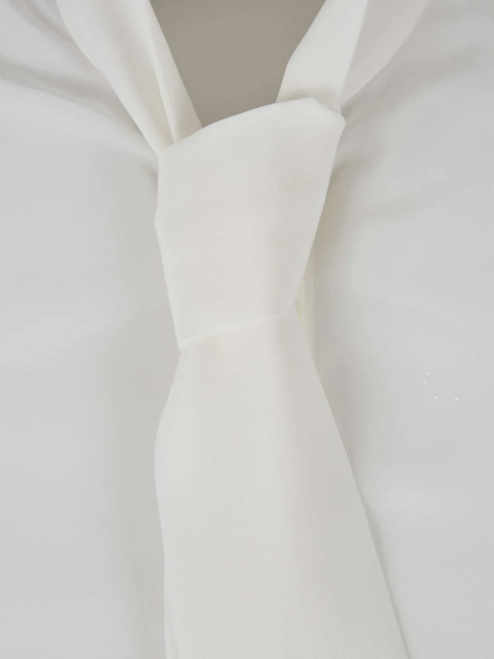 Alexander McQueen Blouse met gestrikte hals Wit