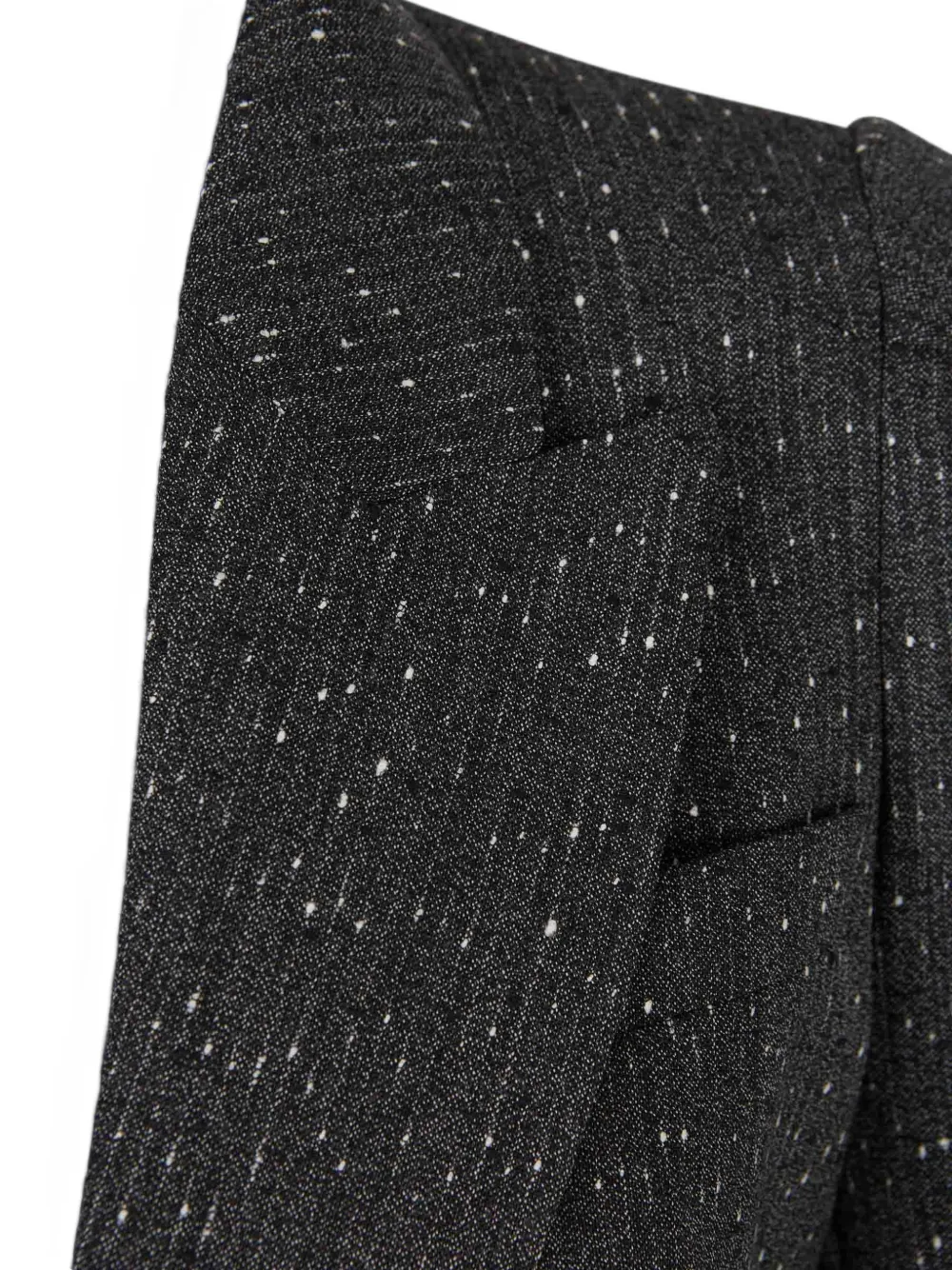 Alexander McQueen Blazer met enkele rij knopen en spikkels Grijs